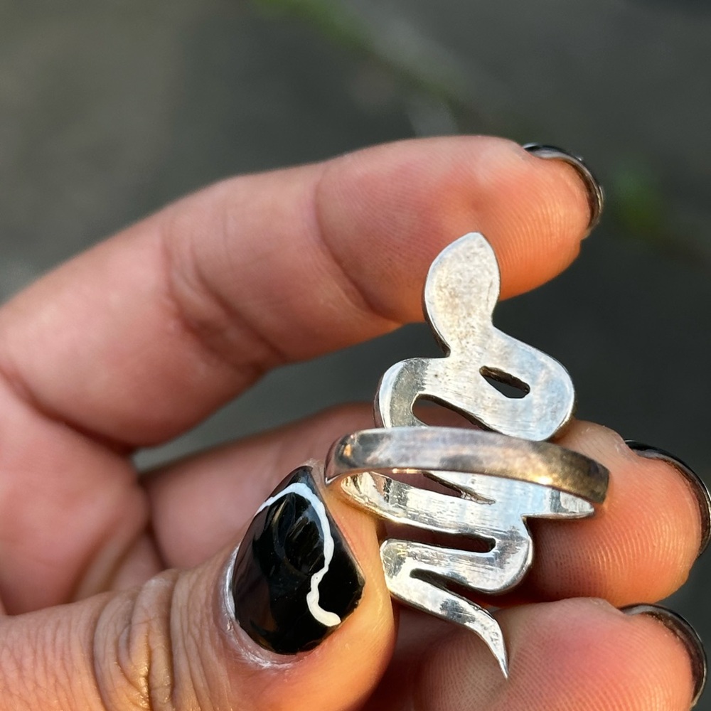Silver 525 Snake Ring - Picture 3 of 5